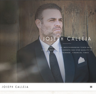 New Website for Joseph Calleja